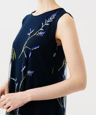 GDPGE90800 Sybilla(シビラ) リーフ刺繍チュールドレス ネイビー