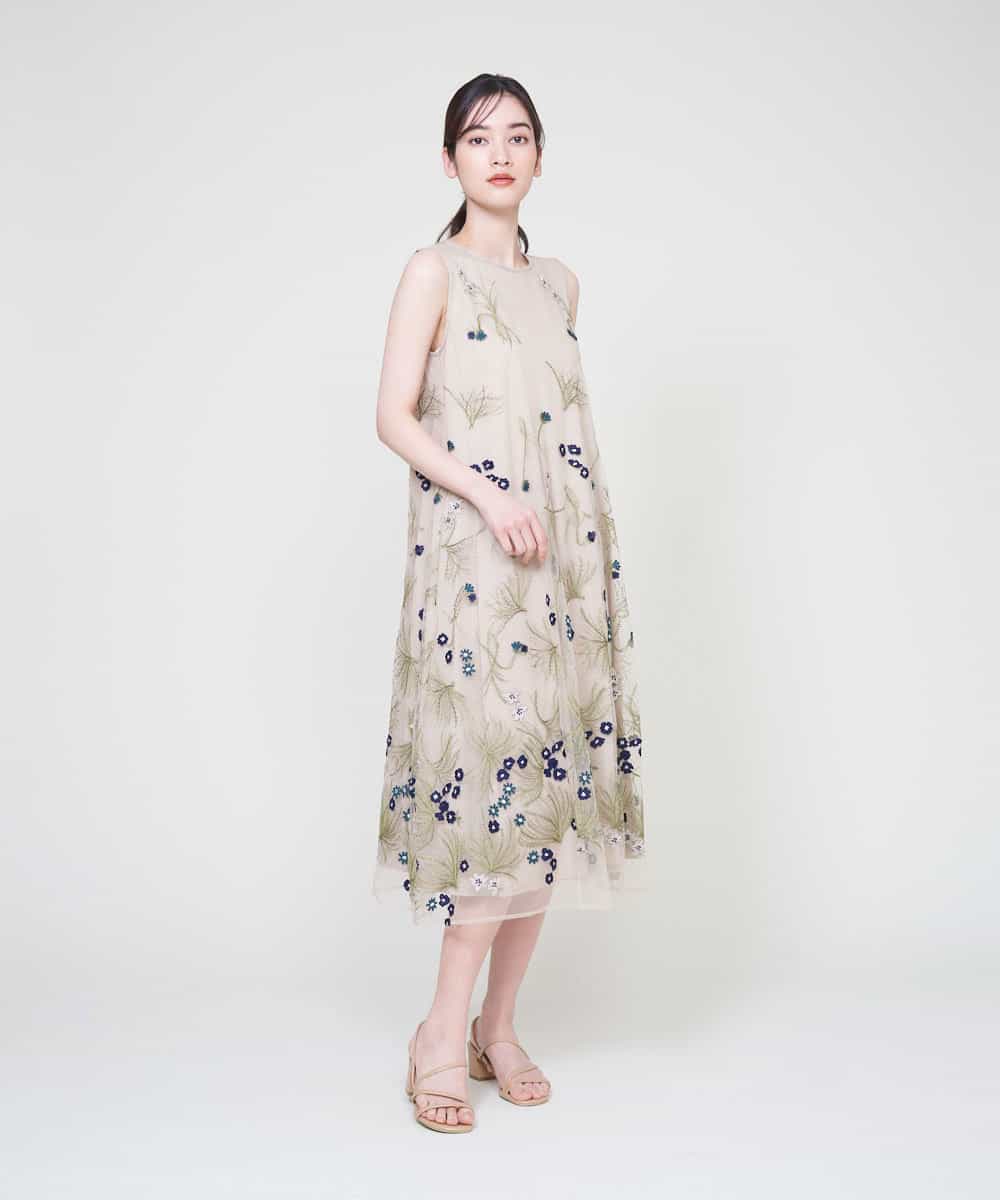 Sybilla シビラ フラワー刺しゅうドレス イトキンオンラインストア