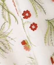 GDPGQ08590 Sybilla(シビラ) 【広瀬アリスさん ドラマ着用】ボタニカル刺繍チュールスリーブドレス ベージュ