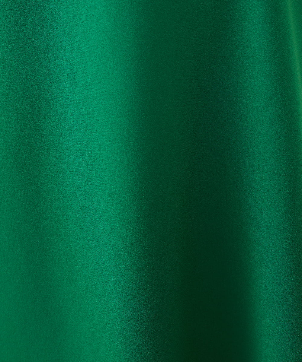 GDPGT18450 Sybilla(シビラ) 【SYBILLA DRESS】フロントスリット スカート付きジャージードレス ブラック×グリーン