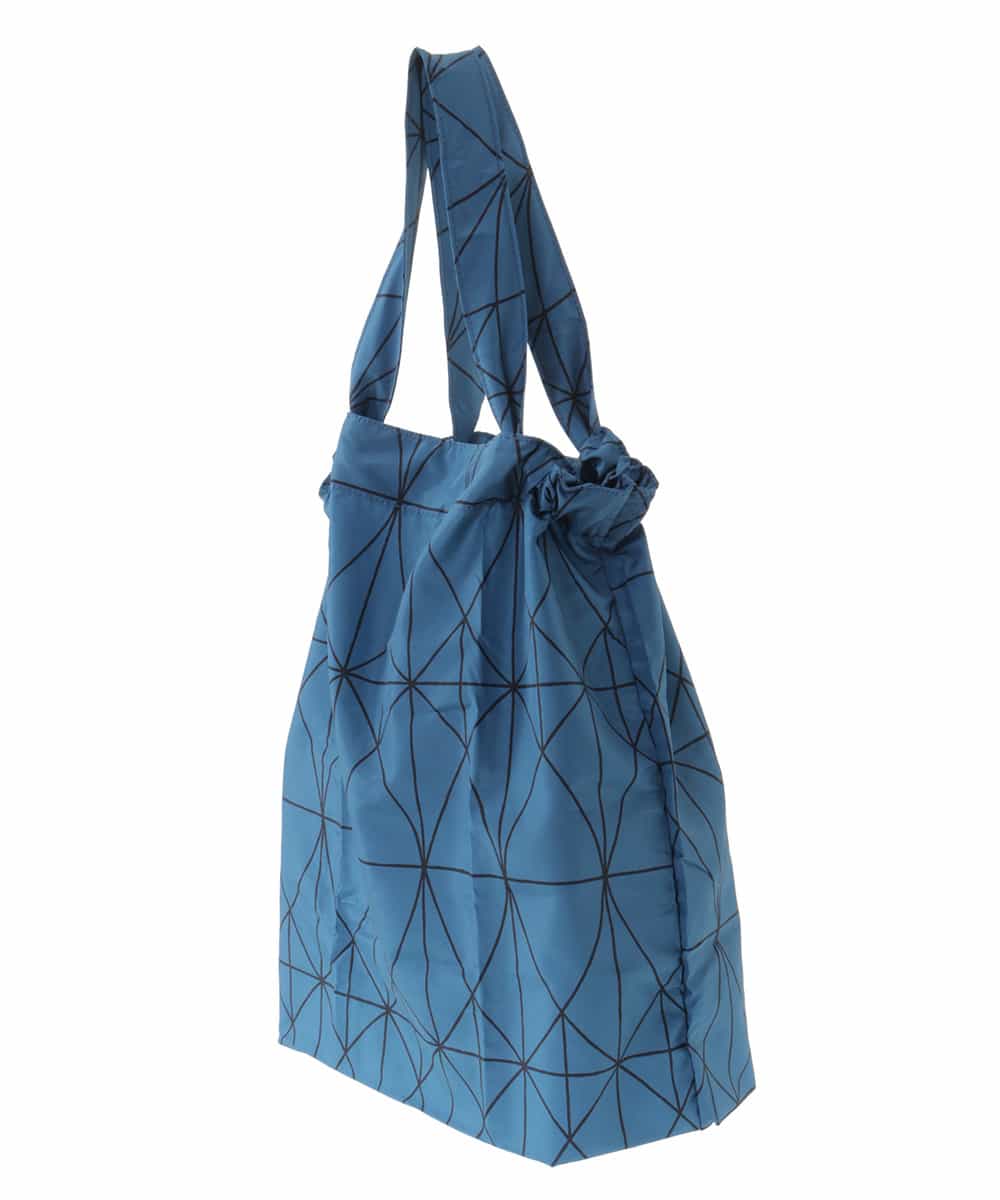 GE8AP02020 Sybilla(シビラ) ポケッタブルエコトート(ジオメトリック柄) ブルー