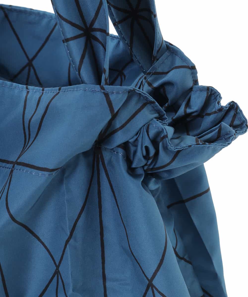 GE8AP02020 Sybilla(シビラ) ポケッタブルエコトート(ジオメトリック柄) ブルー