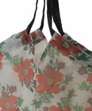 GE8GV01023 Sybilla(シビラ) シアープリントエコバッグ アイボリー