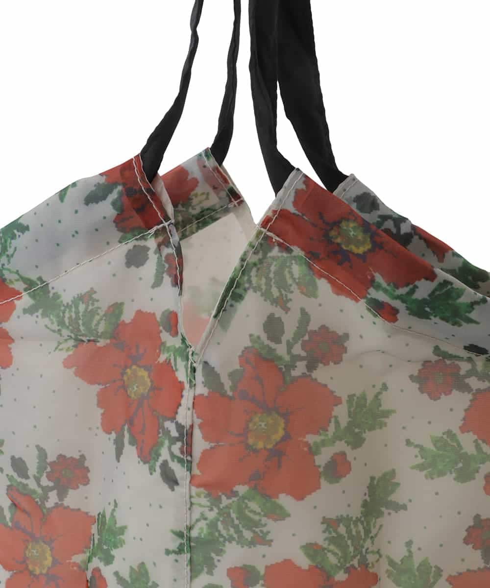 GE8GV01023 Sybilla(シビラ) シアープリントエコバッグ アイボリー