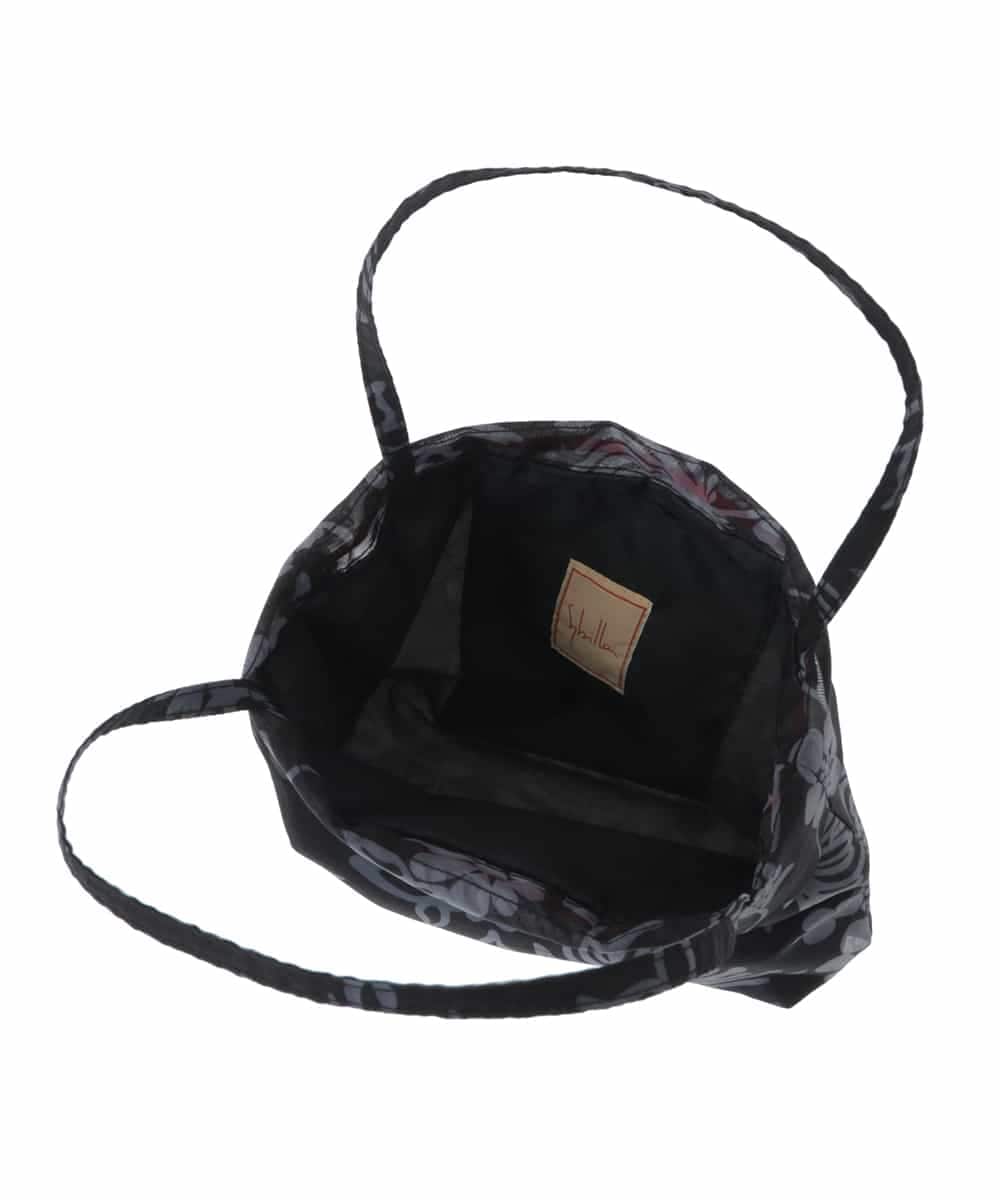 GE8GV02020 Sybilla(シビラ) シアープリントミニトートバッグ ブラック