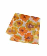 GE9AA01015 Sybilla(シビラ) アートフラワープリントハンカチ ライトイエロー