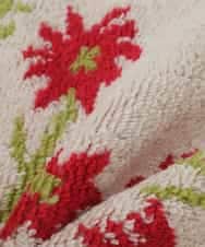 GE9AA03006 Sybilla(シビラ) ボタニカルデザインタオルハンカチ アイボリー