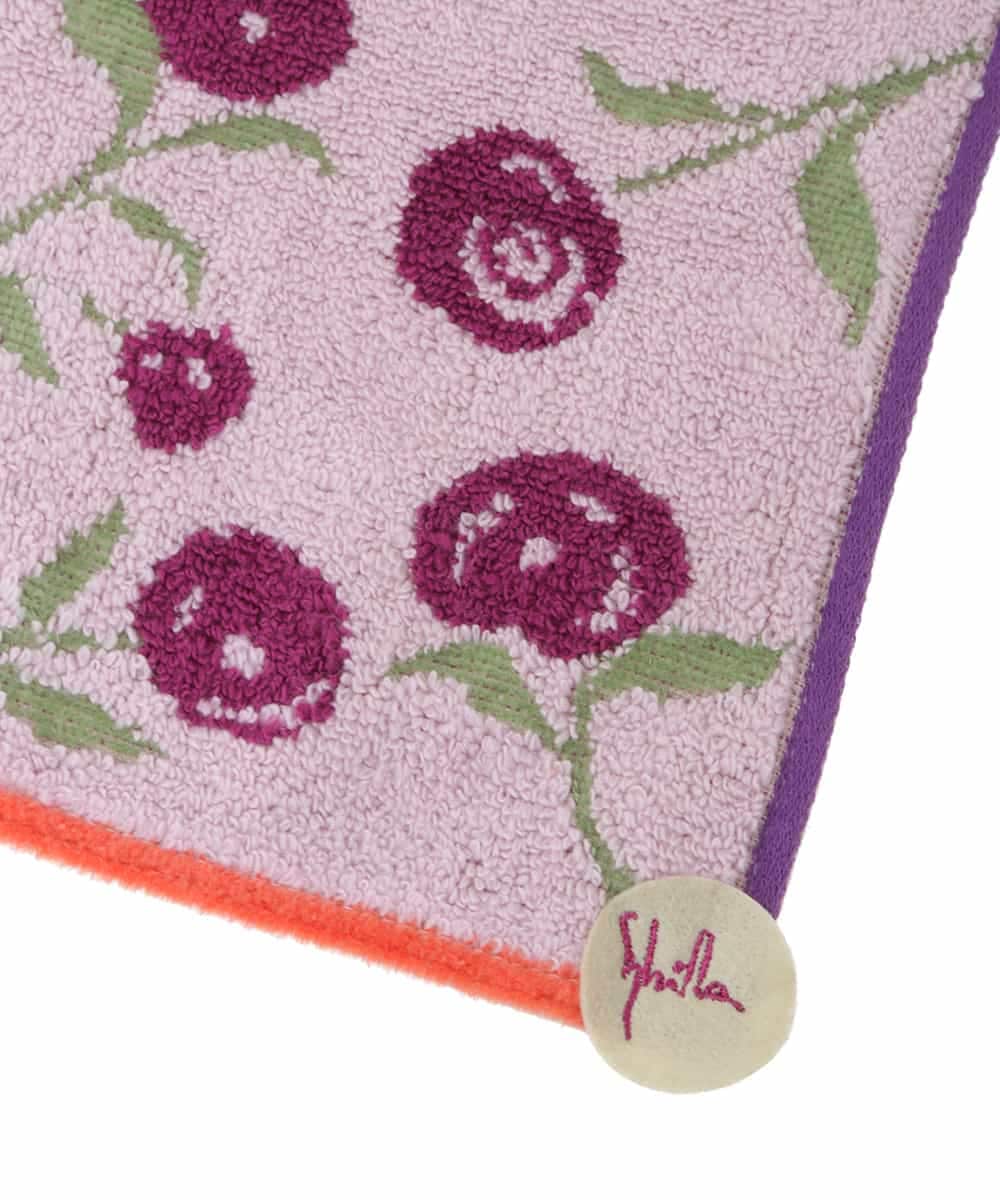 GE9AV02006 Sybilla(シビラ) フラワータオルハンカチ ピンク