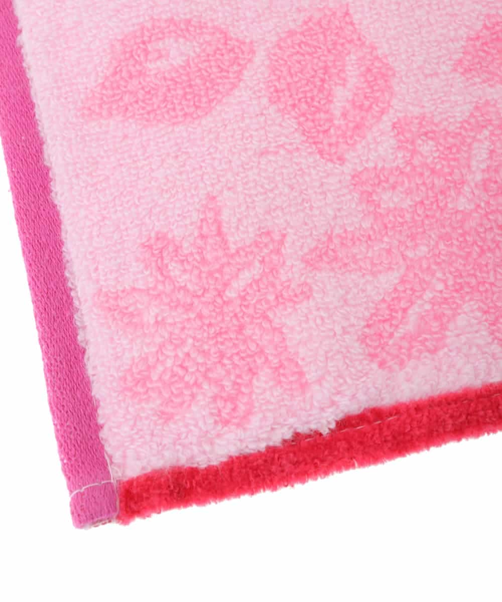 GE9AV03006 Sybilla(シビラ) ステッチアクセントフラワータオルハンカチ ピンク