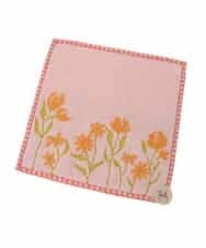 GE9AV04006 Sybilla(シビラ) フラワータオルハンカチ ピンク