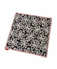 GE9AV05006 Sybilla(シビラ) ステッチパイピングフラワータオルハンカチ アイボリー