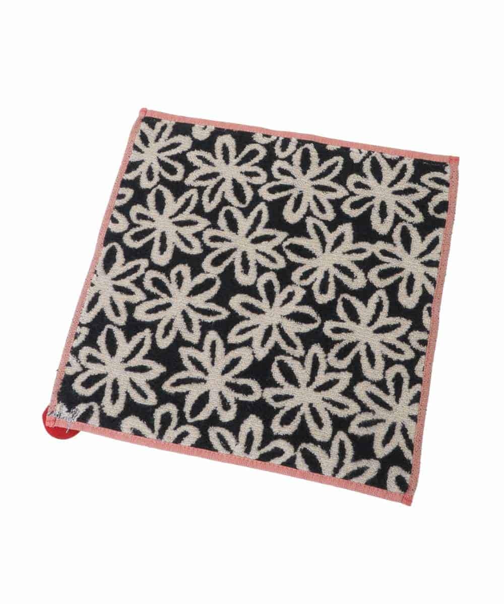 GE9AV05006 Sybilla(シビラ) ステッチパイピングフラワータオルハンカチ アイボリー