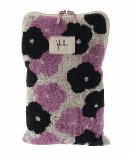 GE9GA07012 Sybilla フラワーモチーフファスナー付きタオル