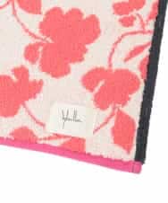 GE9GD02006 Sybilla(シビラ) シャドーフラワー柄タオルハンカチ アイボリー×ピンク