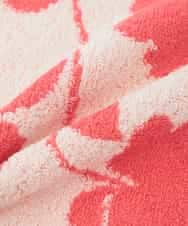 GE9GD02006 Sybilla(シビラ) シャドーフラワー柄タオルハンカチ アイボリー×ピンク