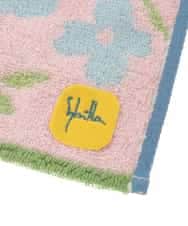 GE9GE03006 Sybilla(シビラ) カラフルフラワー柄タオルハンカチ ライトピンク×ライトブルー