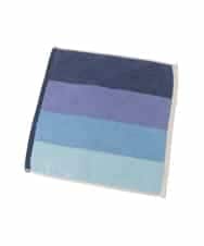 GE9GE04006 Sybilla(シビラ) ボーダー柄タオルハンカチ ブルー系