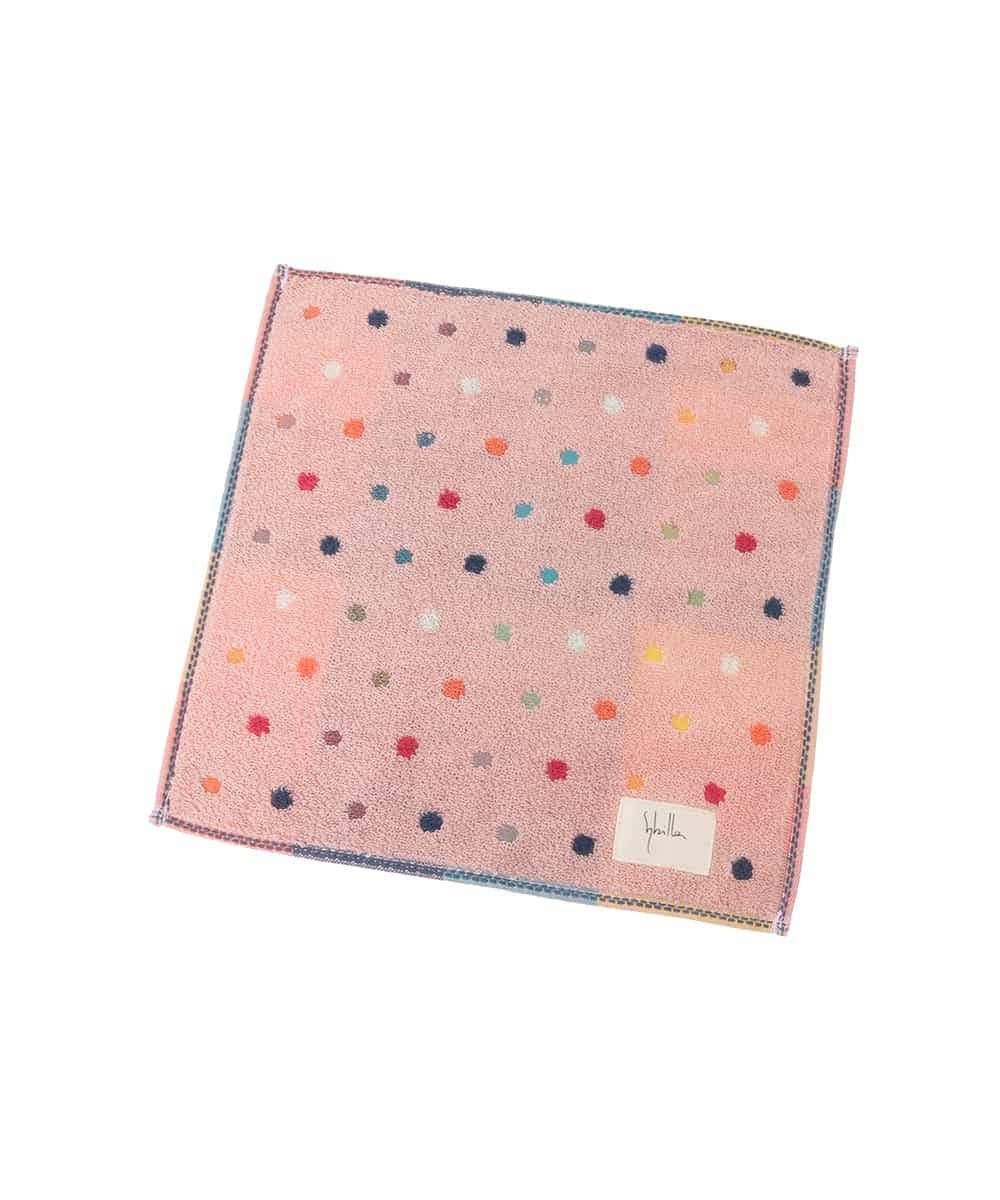 GE9GE05006 Sybilla(シビラ) ミニドット柄タオルハンカチ ピンク