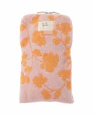 GE9GE06012 Sybilla(シビラ) ボタニカル柄ファスナー付きタオル ピンク系