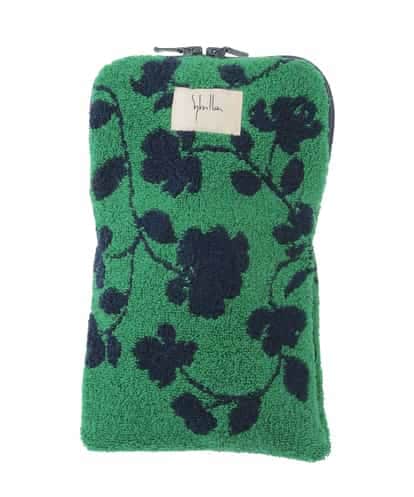 GE9GE06012 Sybilla ボタニカル柄ファスナー付きタオル