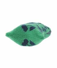 GE9GE06012 Sybilla(シビラ) ボタニカル柄ファスナー付きタオル グリーン系