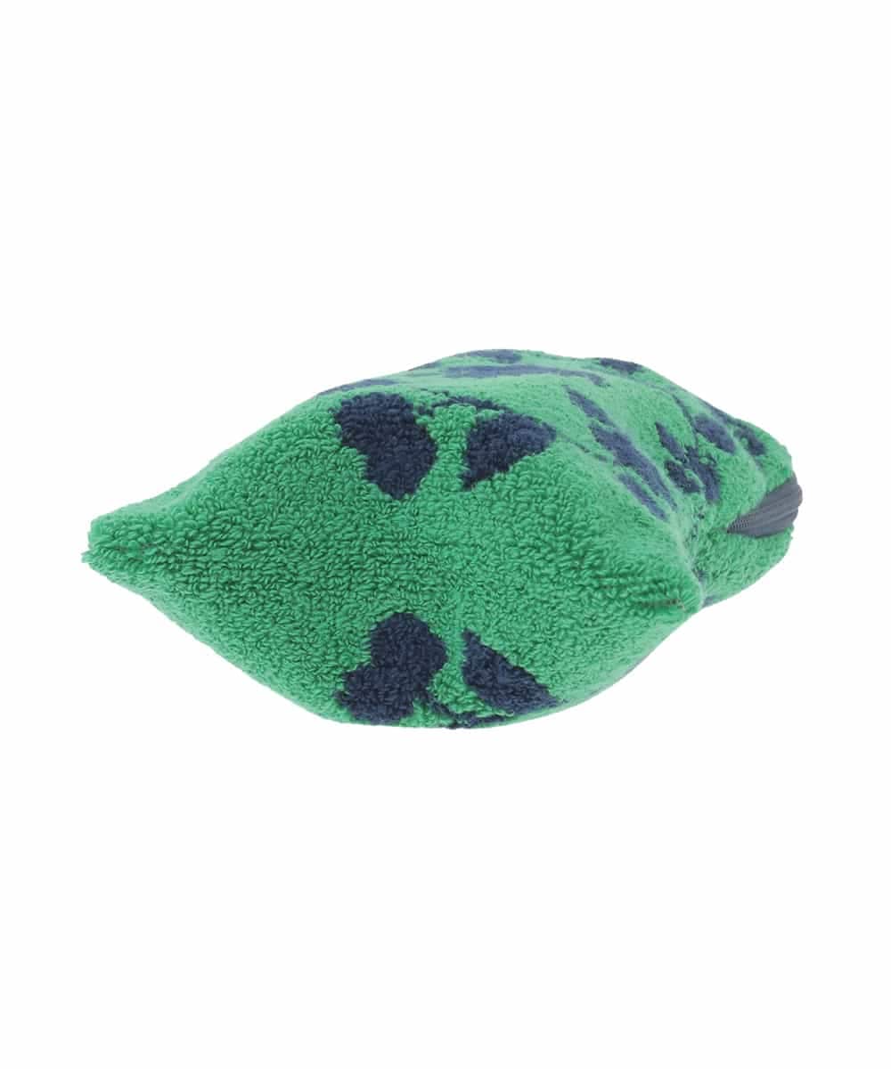 GE9GE06012 Sybilla(シビラ) ボタニカル柄ファスナー付きタオル グリーン系