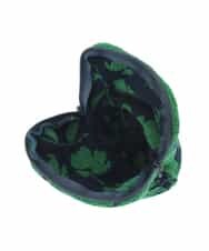 GE9GE06012 Sybilla(シビラ) ボタニカル柄ファスナー付きタオル グリーン系