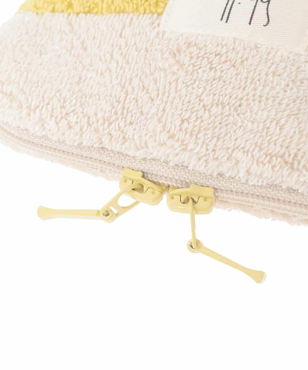 GE9GE07012 Sybilla(シビラ) カラーブロックファスナー付きタオル ピンク系