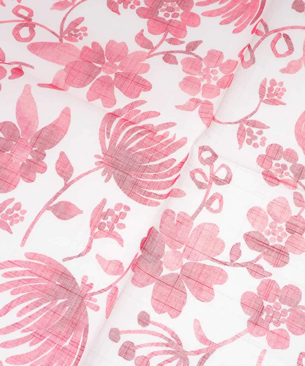 GE9GV01015 Sybilla(シビラ) 【イージーケア加工】フラワーペイント大判デザインハンカチ ピンク