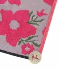 GE9GV02006 Sybilla(シビラ) フラワーモチーフタオルハンカチ グレー