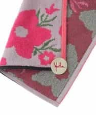 GE9GV02006 Sybilla(シビラ) フラワーモチーフタオルハンカチ グレー