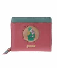 GFYJT31175 Jocomomola(ホコモモラ) ワンポイントモチーフ二つ折り財布 ピンク