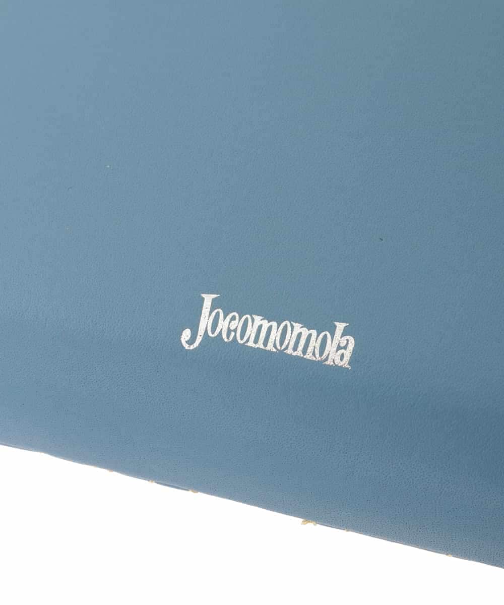 GFYTD32160 Jocomomola(ホコモモラ) アニマルステッチジップポケット二つ折り財布 ライトブルー