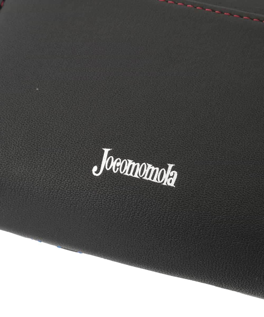 GFYTD33170 Jocomomola(ホコモモラ) アニマルステッチがま口二つ折り財布 ブラック