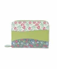 GFYTG30190 Jocomomola(ホコモモラ) プリント切り替え二つ折り財布 グリーン