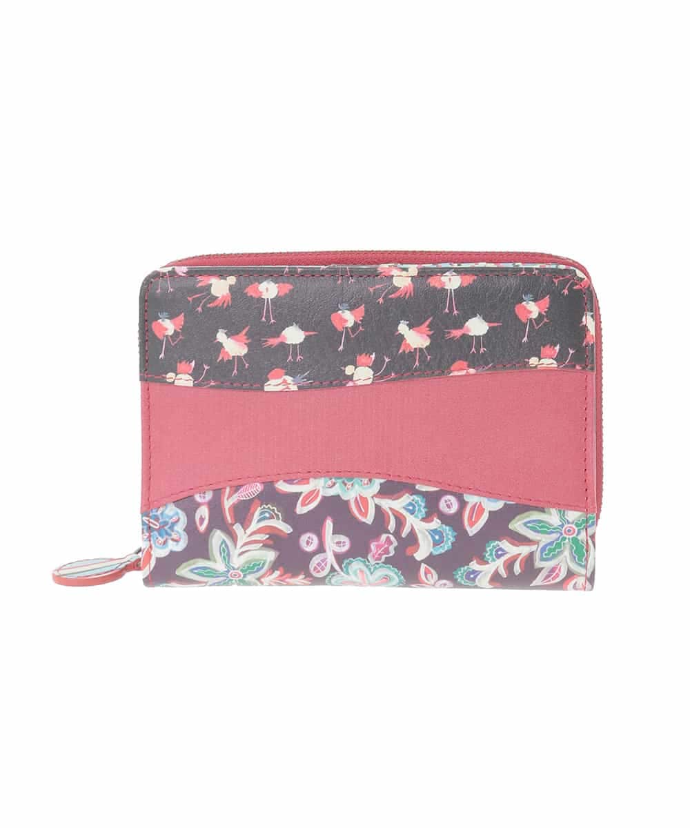 GFYTG30190 Jocomomola(ホコモモラ) プリント切り替え二つ折り財布 パープル
