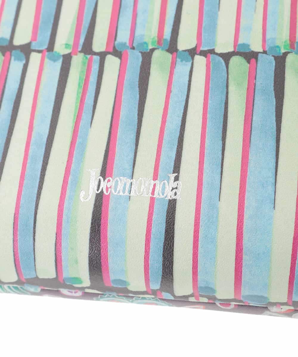 GFYTG30190 Jocomomola(ホコモモラ) プリント切り替え二つ折り財布 パープル