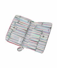 GFYTG30190 Jocomomola(ホコモモラ) プリント切り替え二つ折り財布 パープル