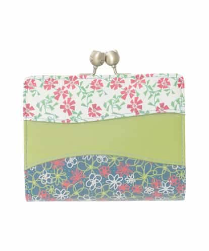 GFYTG31200 Jocomomola プリント切り替えがま口二つ折り財布