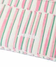 GFYTG31200 Jocomomola(ホコモモラ) プリント切り替えがま口二つ折り財布 ブルー