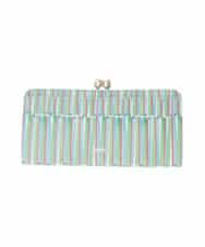 GFYTG33205 Jocomomola(ホコモモラ) プリント切り替えがま口長財布 グリーン