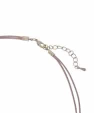 GG2CD30080 Jocomomola(ホコモモラ) ダブルコードフラワーモチーフネックレス ライトブルー