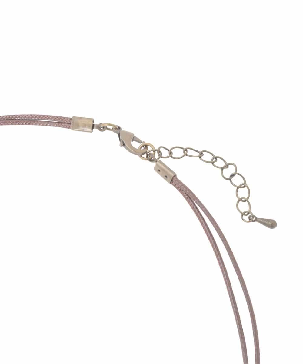 GG2CD30080 Jocomomola(ホコモモラ) ダブルコードフラワーモチーフネックレス ライトブルー