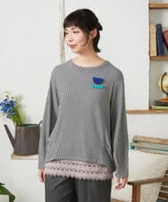 GG2DE30045 Jocomomola(ホコモモラ) フラワーモチーフブローチ ブルー