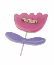 GG2DE30045 Jocomomola(ホコモモラ) フラワーモチーフブローチ ピンク