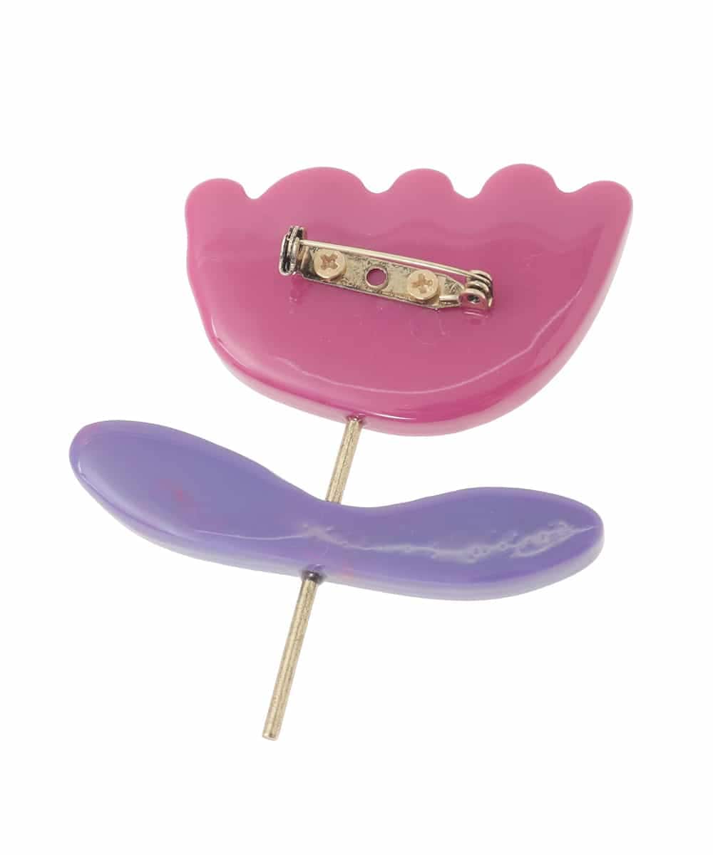 GG2DE30045 Jocomomola(ホコモモラ) フラワーモチーフブローチ ピンク