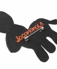 GG2DE31045 Jocomomola(ホコモモラ) ロバ インド刺繍ブローチ ピンク