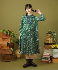 GG2JA30080 Jocomomola(ホコモモラ) 陶器風アクリルビーズネックレス ブルー