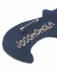GG2JB32050 Jocomomola(ホコモモラ) 猫モチーフデザインブローチ ブラウン
