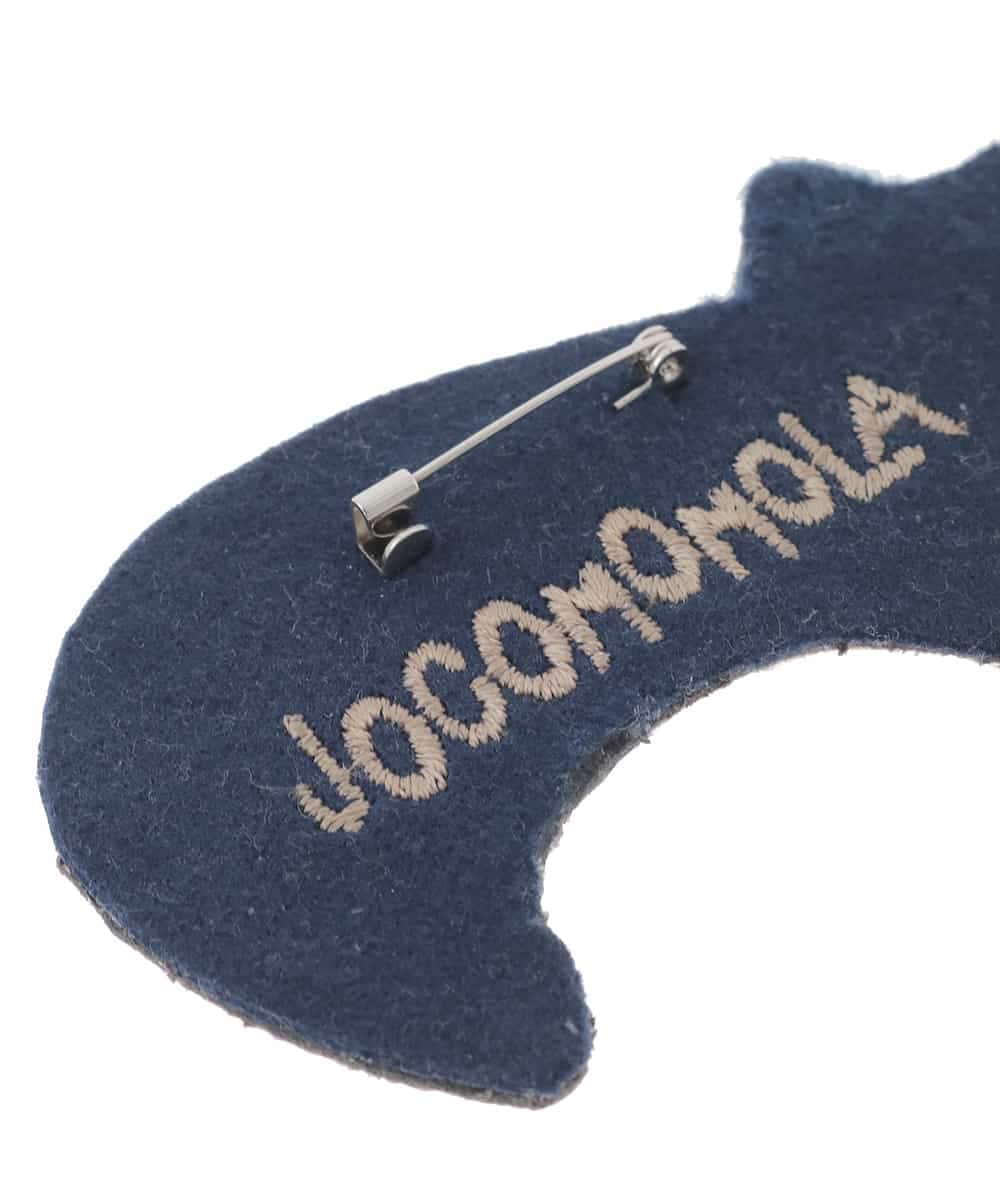 GG2JB32050 Jocomomola(ホコモモラ) 猫モチーフデザインブローチ ブラウン